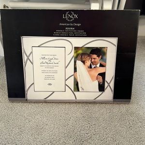 Beautiful Lenox Double Invitation Frame! NEW!